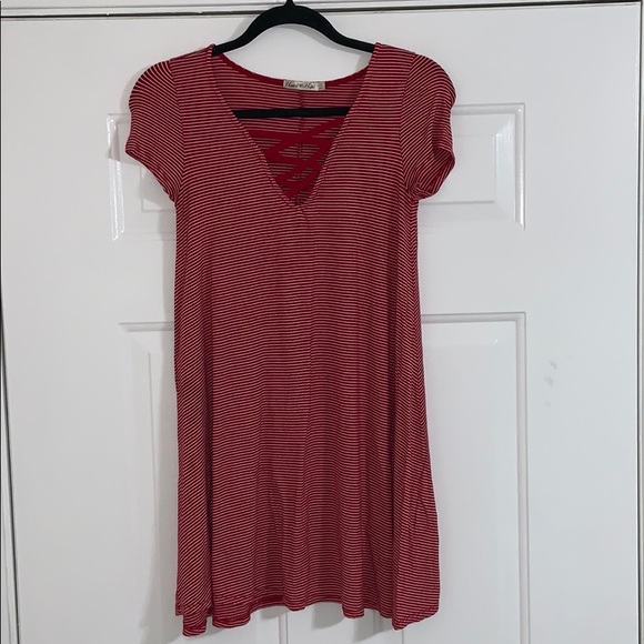 🔴⚪️ striped dress - Picture 2 of 4